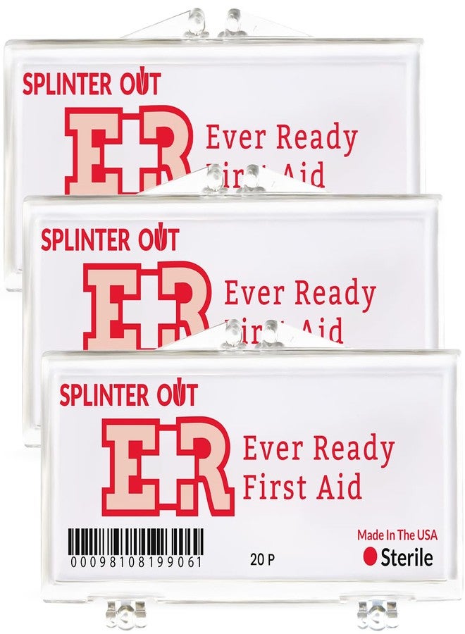 Ever Ready First Aid Splinter Out Splinter Remover, Pack of 3, 20 Packets per case - Image 1